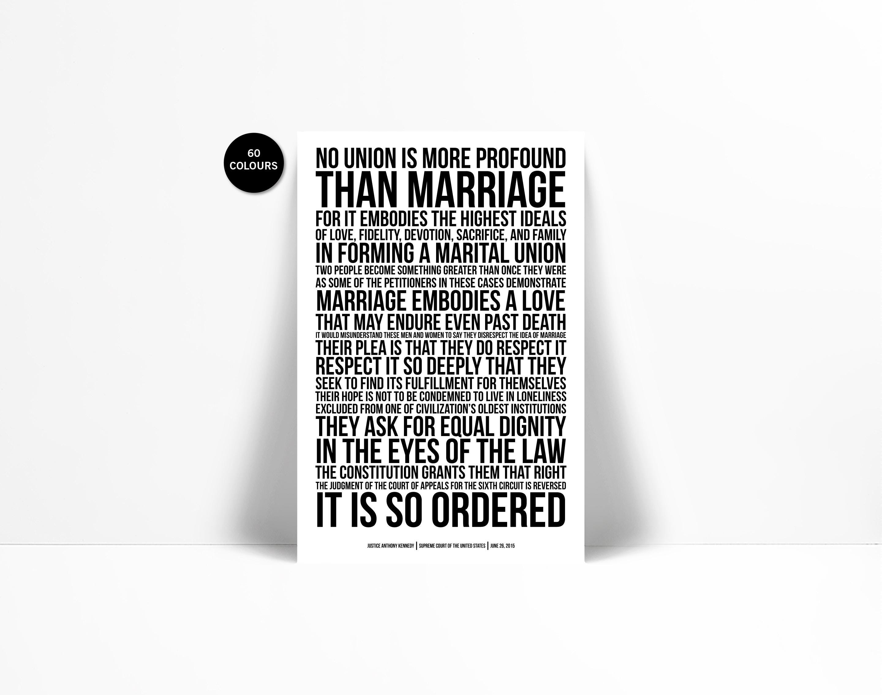 Gay Marriage Supreme Court Decision Art Print - Same Sex Wedding Poster -  Human Civil Rights - Marriage Equality - LGBTQ Love is Love Art - Etsy, image size:2880x2268