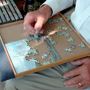 Jigsaw Puzzle Boards. Small Space Dorm Room Table Lap Tray Senior Travel Gift Storage