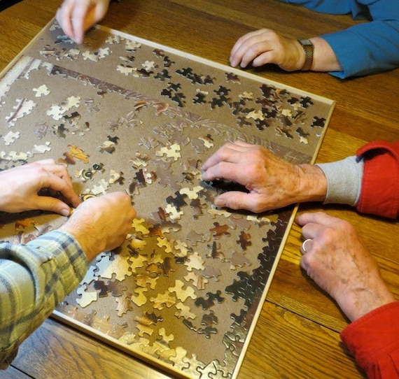 Grandes planches de puzzle. Scie sauteuse Vertical Rangement Caddy 500  Pièce Bois Cadre Tenir Organiser Jeu de Société Cadeau -  France