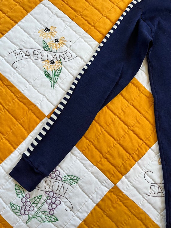 90s - HELLY HANSEN - Navy Basic Top, Small-Medium - image 3