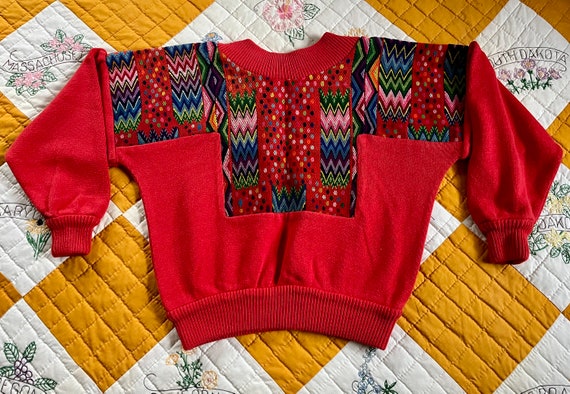 80s - DONA CHRISTINA - Handwoven Art Sweater, Sma… - image 2