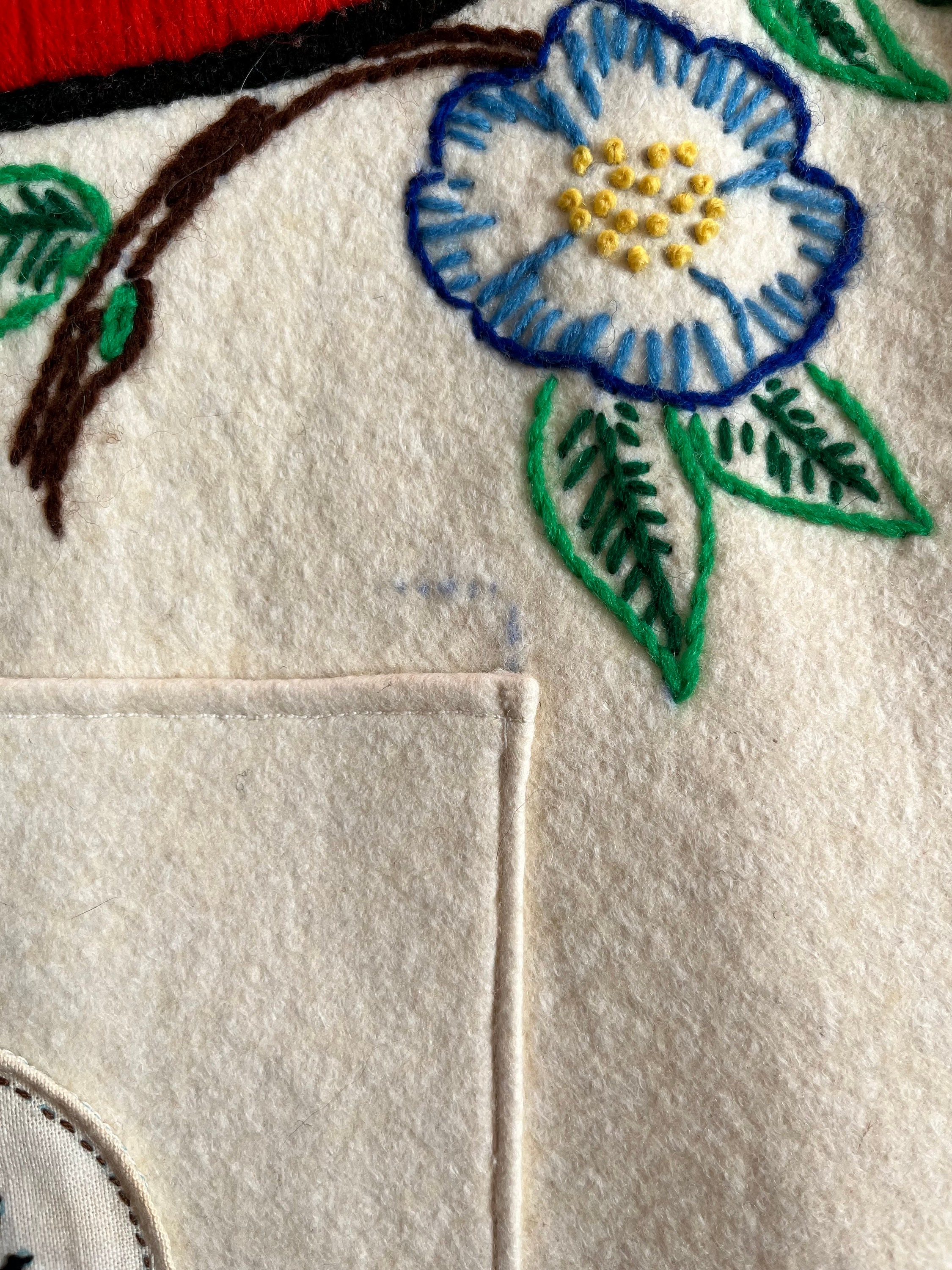 TWO FRIDA HAND EMBROIDERED BUTTERFLY JACKET