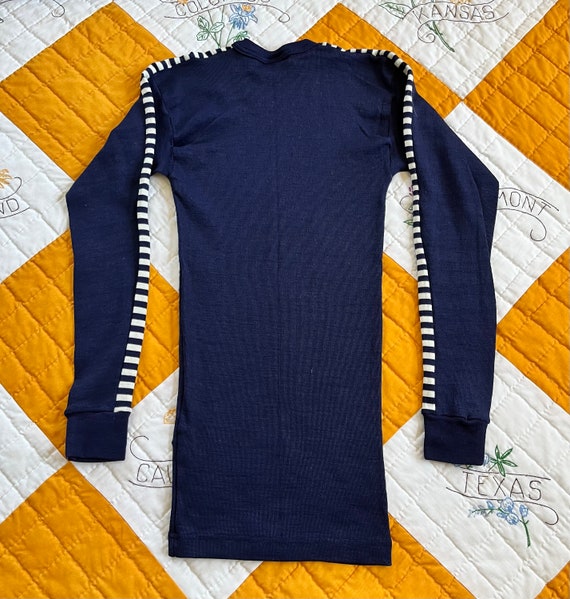 90s - HELLY HANSEN - Navy Basic Top, Small-Medium - image 4