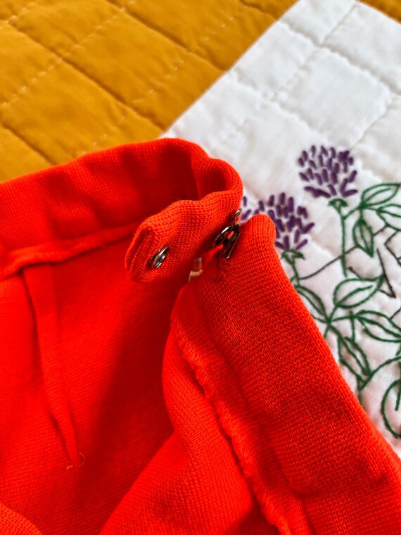 Orange flared pants main image 1