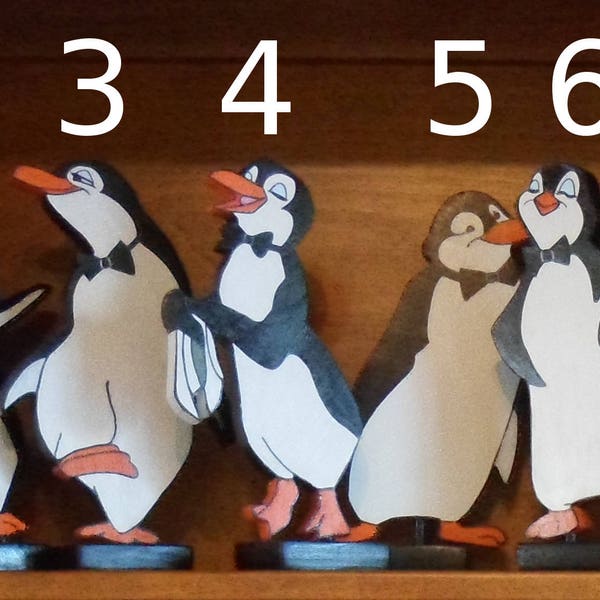 Poppins Penguin  8 1/2 to 10 in. Tall Standing Room Decor or Party Center Piece