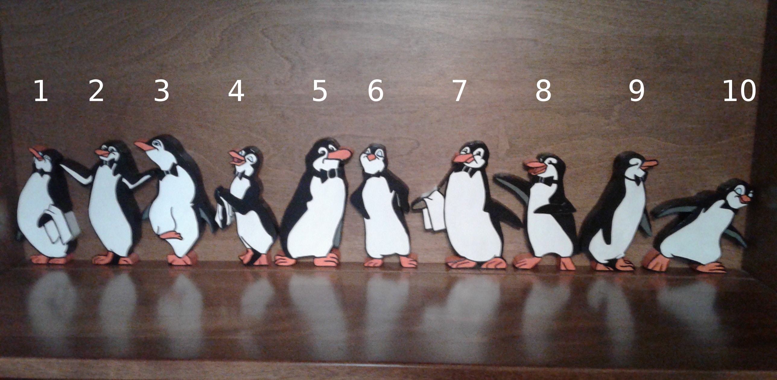 Poppins Penguin 5 In. Tall Standing Room Decor Party Baby - Etsy