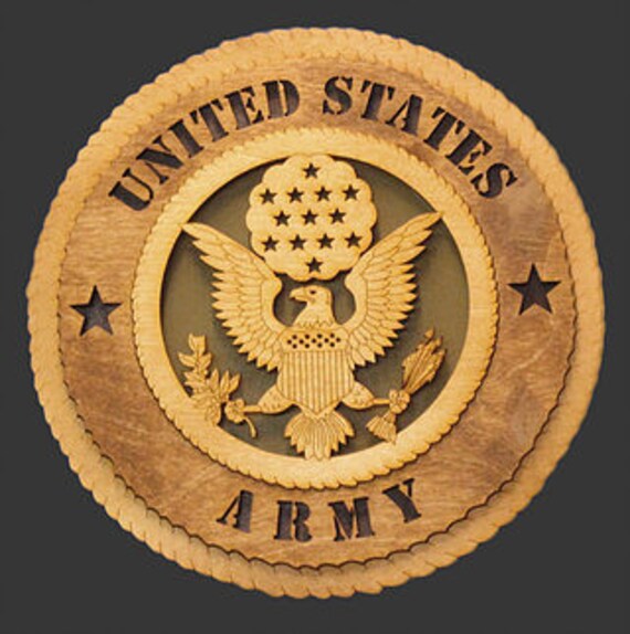 United States Army plaque 12 inch laser engraved army plaque Etsy
