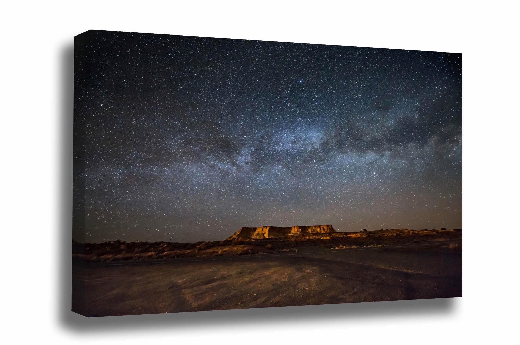 Night Sky Photography Print: Arizona Milky Way Starry Mesa