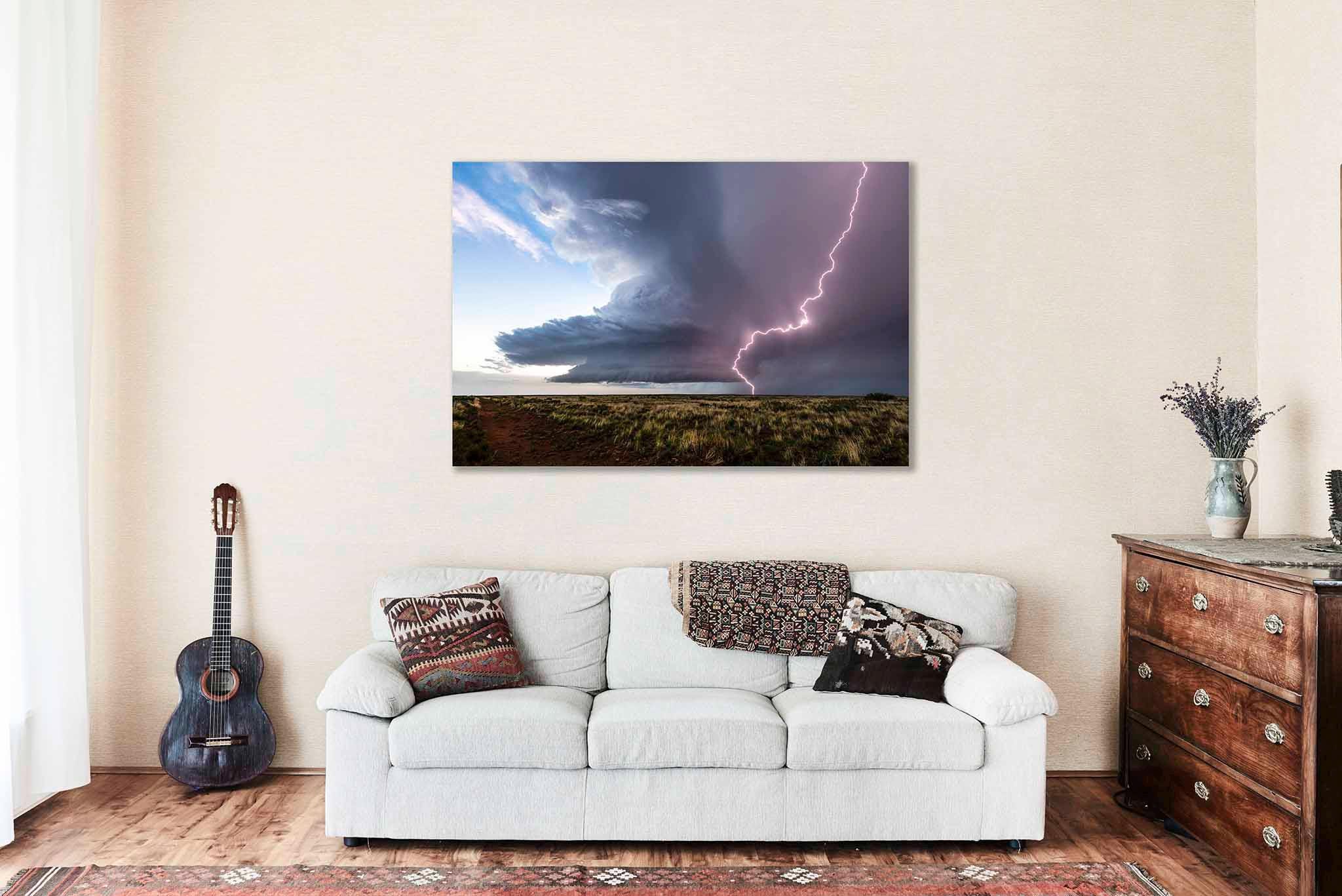 Storm Photography Print: New Mexico Supercell Thunderstorm