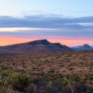 Big Bend Photography Print: West Texas Sunset National Parks Landscape Serene Nature Canvas Metal Framed Picture Photo Wall Art Decor