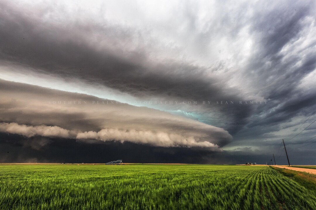 Storm Photography Print: Kansas Supercell Thunderstorm Shelf Cloud ...