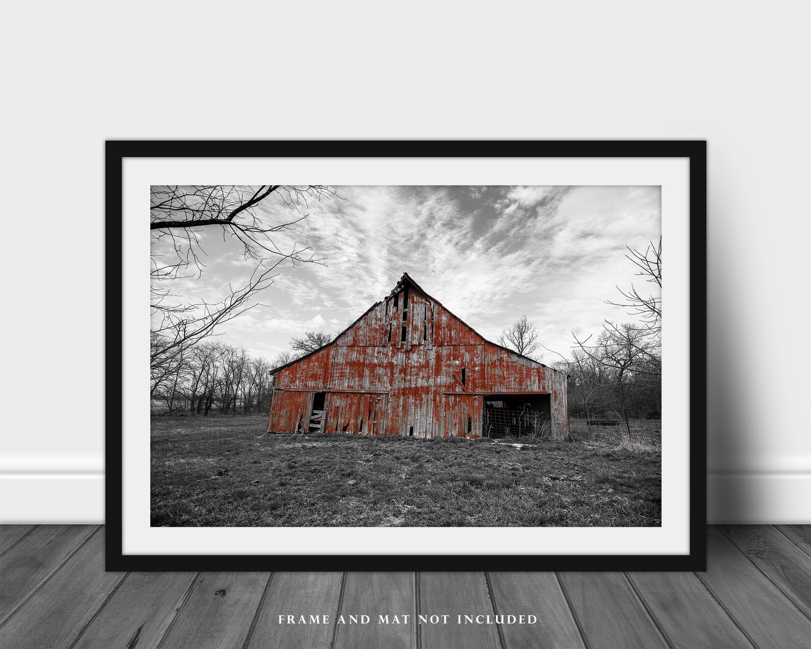 Country Wall Art Photography Print Picture of Rustic Red Etsy