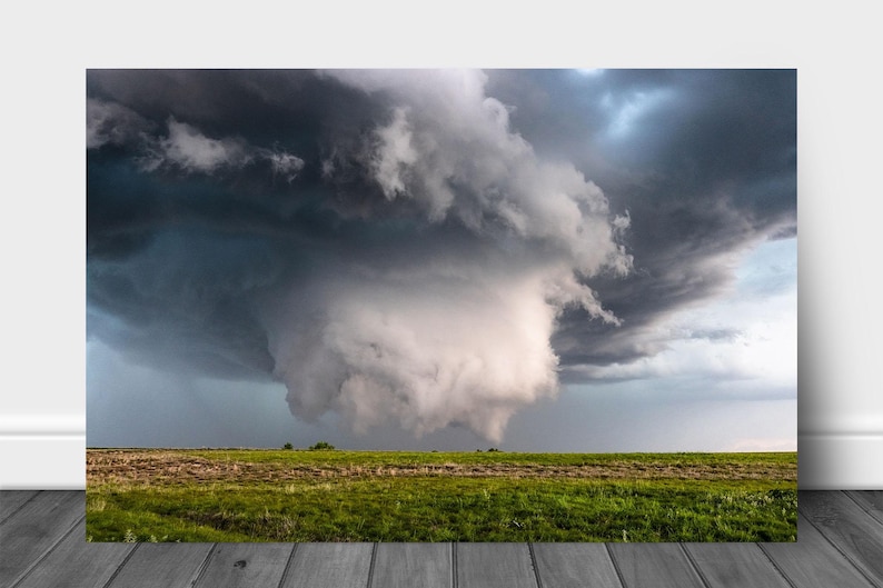 Storm Photography Print: Oklahoma Supercell Thunderstorm Wall Cloud ...