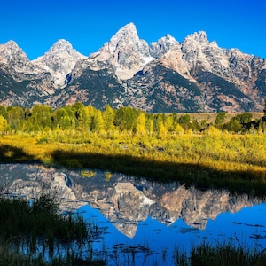 Grand Tetons Wyoming • Print | Canvas | Metal | Framed • Schwabacher, Rocky Mountains, Landscape, Photography, Picture, Wall Art, Decor