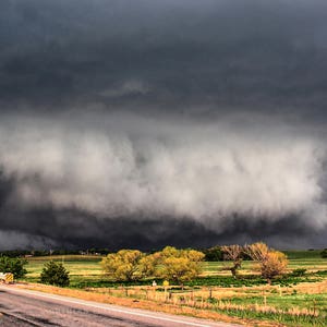 Tornado Fotografie Art Print - Bild von Wide Tornado Landung in Northwest Oklahoma Extreme Weather Photo Storm Fotografie