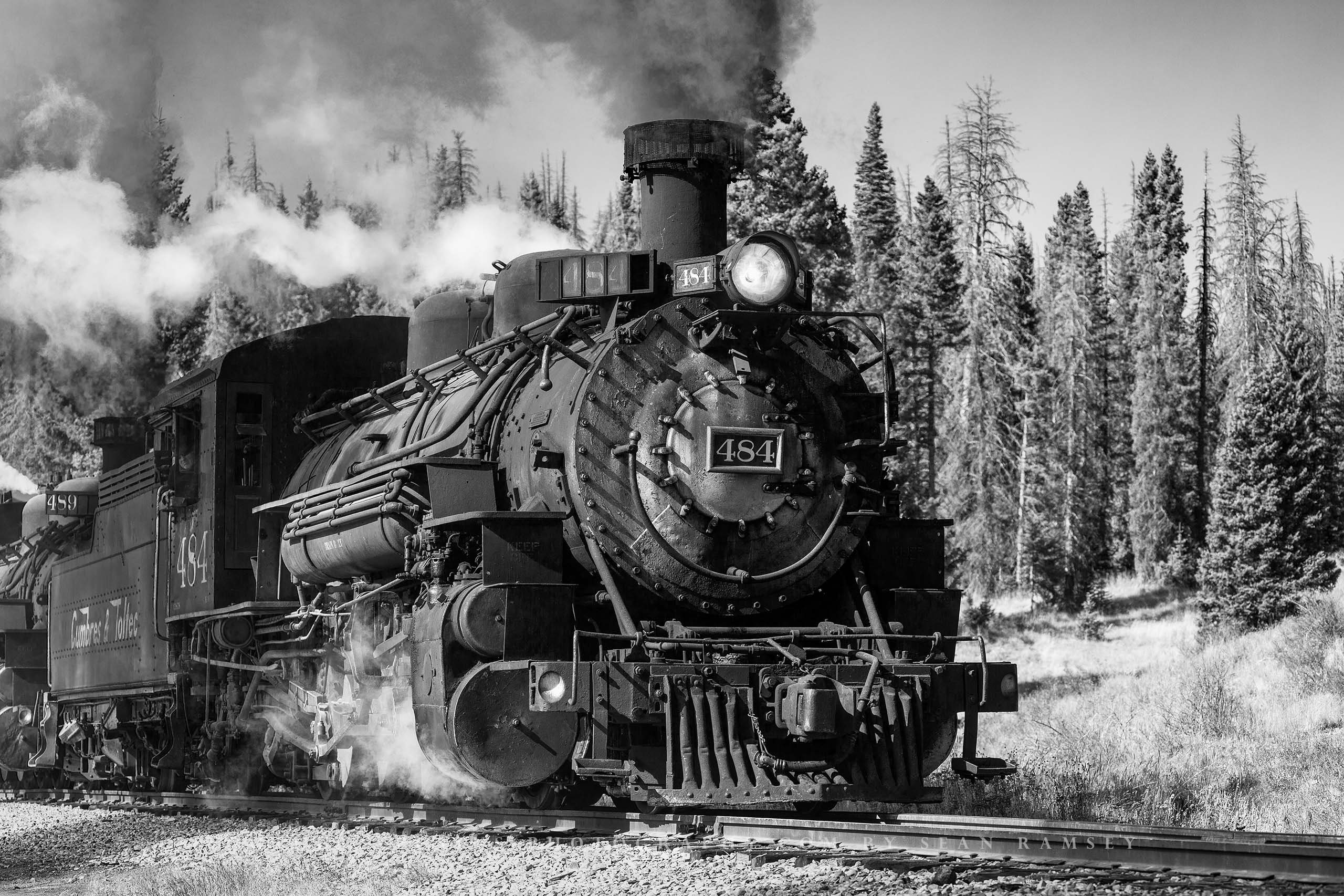 Antiguo ferrocarril midland Imágenes de stock en blanco y negro