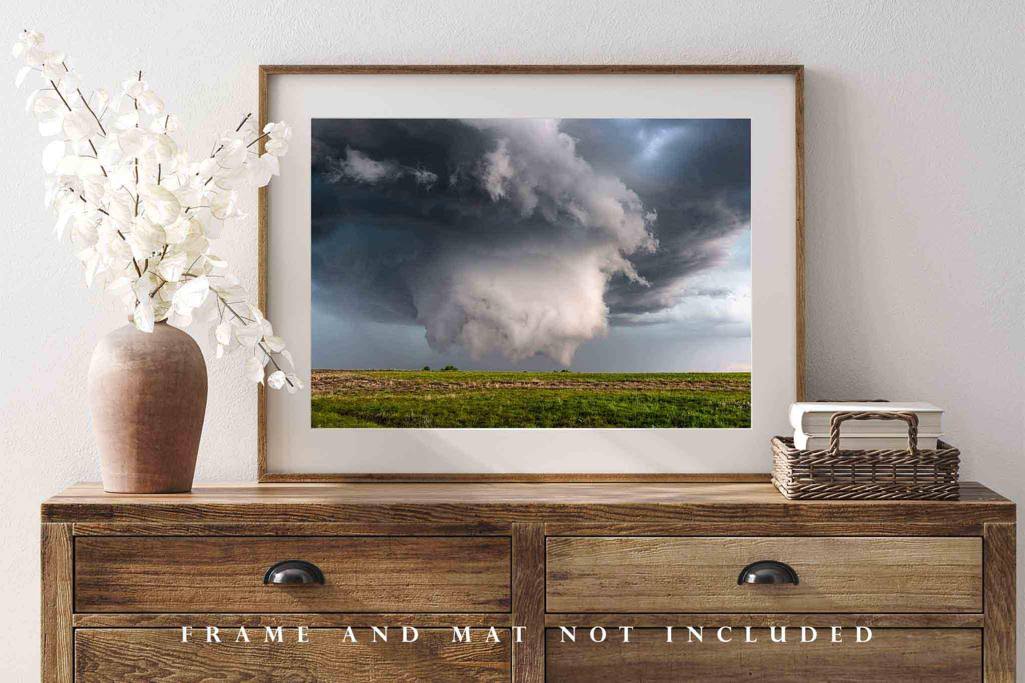Storm Photography Print: Oklahoma Supercell Thunderstorm Wall Cloud ...