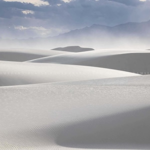 Southwestern Photography Print - Picture of Abstract Sand Dunes at White Sands National Park New Mexico Desert Wall Art Nature Decor