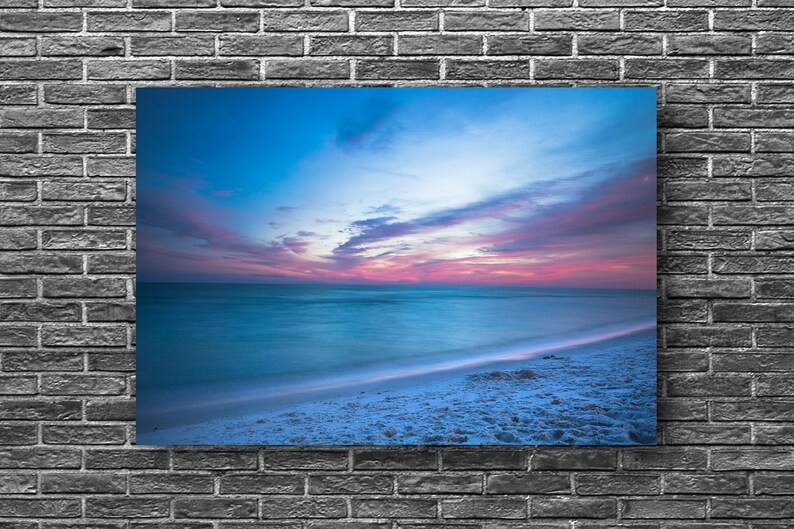 Gulf Coast Metal Wall Art Aluminum Print of Scenic Sunset Etsy