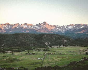 Western Landscape Photography Print - Picture of Mt Sneffels in San Juan Mountains Colorado - Rocky Mountain Wall Art Decor Photo Artwork