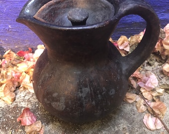 El Salvadoran Black Clay Coffee Jug