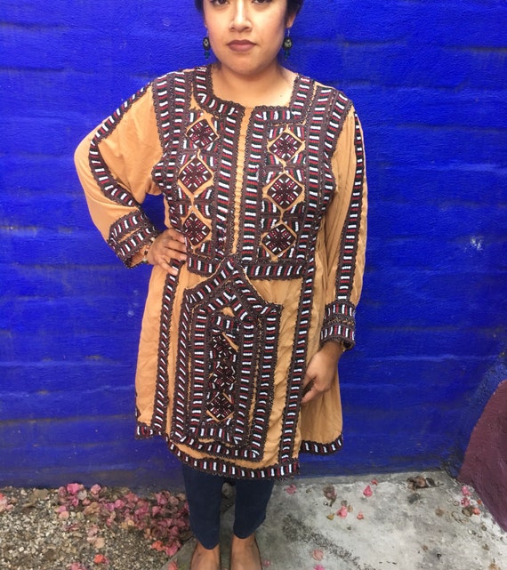 Vintage Embroidered Baloch Afghanistan Dress Tunic