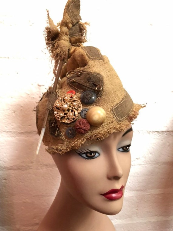 Hand Made Multi Collage Hat
