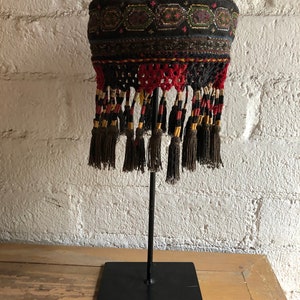 Vintage Antique Handmade Hand Embroidered Ethnic Tribal Hat image 5