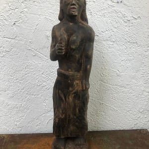 Vintage Hand Carved Wood Figure