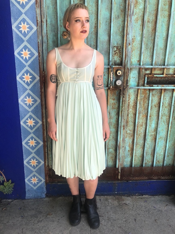 Vintage Alexander McQueen Seafoam Green Fairy Dres