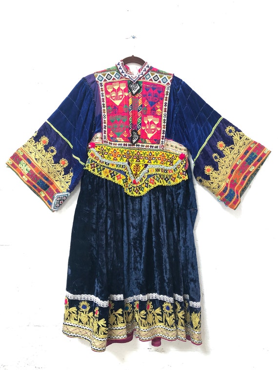 Vintage Afghan Kutchi Handmade Hand-embroidered Ve