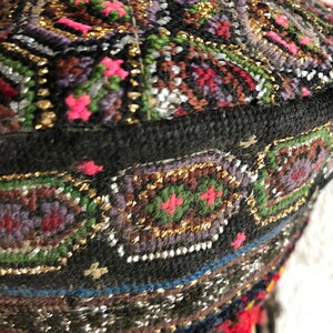 Vintage Antique Handmade Hand Embroidered Ethnic Tribal Hat image 7