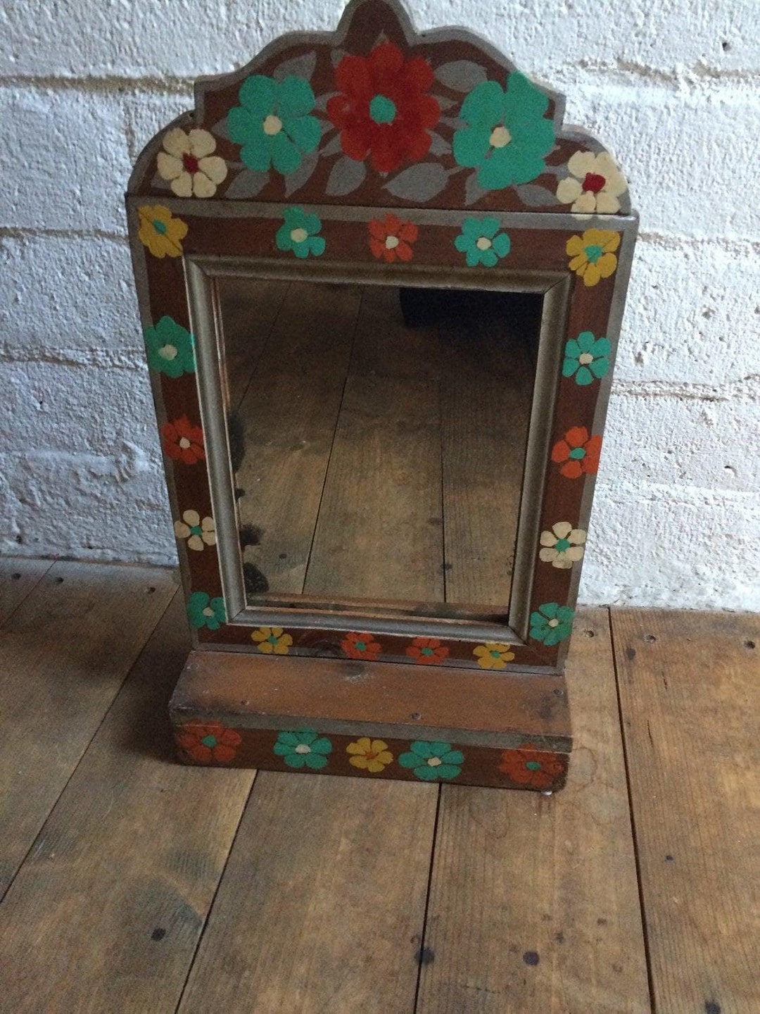 Vintage Indian Mirrors Small 1-0390