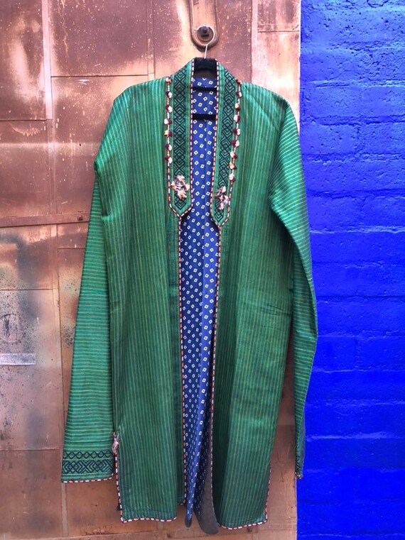 Vintage Exotic Emerald Green Coat