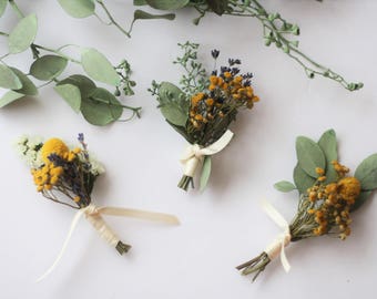 Eucalyptus  boutonniere dried flower lapel pin Woodland eucalyptus boutonniere corsage greenery buttonhole boho wedding boutonniere