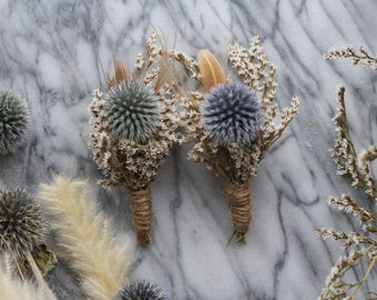 seeded eucalyptus boutonniere greenery lapel pin thistle feather boutonniere dried flower buttonhole boho corsage botanical pin