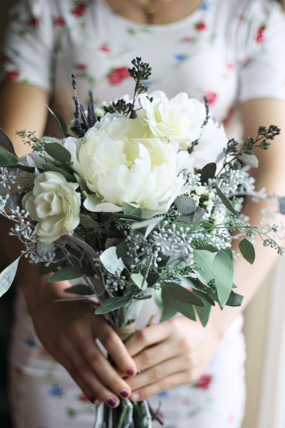 Eucalyptus Bouquet De Verdure Bouquet De Mariage Fleurs Ivoire Bouquet Naturel Bouquet Sud Ouest Bouquet Ivoire Fleurs Séchées Bouquet Bijou
