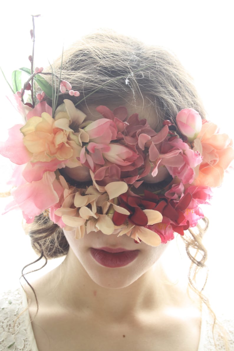 Masquerade Mask Flower Masquerade ball mask lace mardi gras Etsy