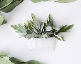 eucalyptus Peigne à cheveux verdure peigne nuptial cheveux vigne boho verdure pièce de cheveux botanique bois mariage peigne de mariée floral pièce de cheveux