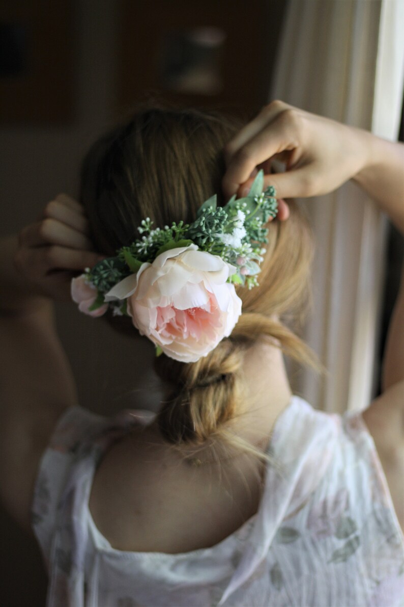 Eucalyptus Half Flower Crown Baby Breath Flower Greenery Crown Etsy