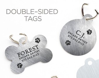 Dog Tag Pet ID Tag Custom Pet Tag Personalized Dog Tag Metal Print Pet Tag Dog ID Tag Metal Print Pet Tag Puppy Tag Dog ID Pet Tag 341.