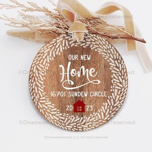Our New Home Ornament Housewarming Gift New Home Personalized Ornament Christmas Ornament Housewarming New Home Christmas Ornament 254.