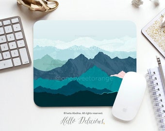 Alfombrilla de ratón Montañas Rocosas Alfombrilla de ratón Alfombrilla de ratón de montaña Alfombrilla de ratón de oficina Alfombrilla de ratón personalizada Accesorios de escritorio Alfombrilla de ratón Redonda 107