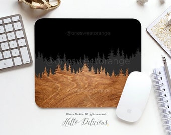 Forest Mouse Pad Christmas Gift Coworker Gift Round Christmas Mousepad Office Supplies Gift for Friend Dorm Forest Decor Desk Mouse Pad T173