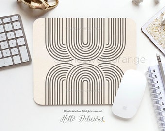 Mouse Pad Arches Mouse Pad Mid Century Mouse Pad Office Mouse Pad Personalized Mouse Pad Desk Accessories Mouse Pad Round Mouse Pad 111