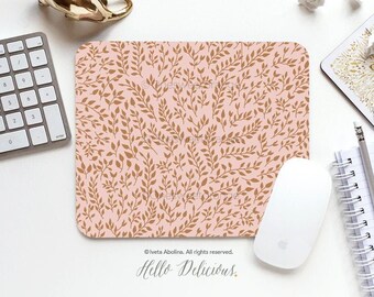 Mouse Pad Floral Mouse Pad Floral Mouse Pad Office Mouse Pad Personalized Mouse Pad Desk Accessories Mouse Pad Round Mouse Pad 02.