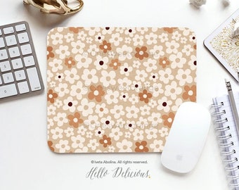 Mouse Pad Terra Daisies Mouse Pad Daisy Mouse Pad Office Mouse Pad Personalized Mouse Pad Desk Accessories Mouse Pad Round Mouse Pad 223.