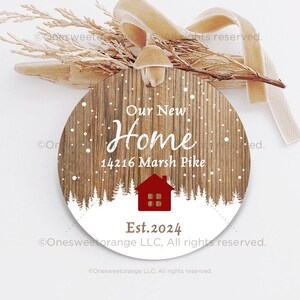 New Home Ornament Housewarming Gift Christmas New Home Personalized Ornament Christmas Ornament Housewarming New Home Christmas Ornament 32.