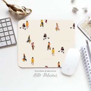 Mouse Pad Madison Avenue Mouse Pad Line Art Mouse Pad Office Mouse Pad Personalized Mouse Pad Desk Accessories Mouse Pad Round Mouse Pad 185