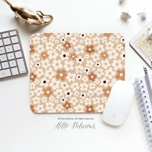 Mouse Pad Terra Daisies Mouse Pad Daisy Mouse Pad Office Mouse Pad Personalized Mouse Pad Desk Accessories Mouse Pad Round Mouse Pad 223.